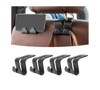 4 Piezas Ganchos para Asiento de Coche para Ford Transit Custom Connect MK5 MK6 MK7 MK8 2000-2022, Ganchos Organizadores para Asiento de Coche para Reposacabezas para Bolsos Ropa