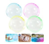 4 Piezas Globo De Agua Reutilizable,Bola de Burbujas Gigante Inflables,Rellenables con Globos Agua Silicona De Playa AcuáTicos Fiesta Juguetes AcuáTicos NiñOs (Large)