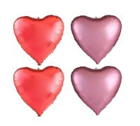 4 Piezas Globos De Amor Grandes, Globos De Decoración De Bodas, Globos De Papel De Aluminio Con Purpurina, Decoraciones De Ambiente Romántico, Adecuados Para El Día De San Valentín, Aniversarios