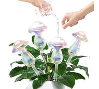 4 Piezas Globos de Riego para Macetas,riego de llenado Superior,Dispositivo de riego automático,Bola de Setas para regar Plantas，Bola de riego para Plantas de Interior y Exterior de jardín, balcón