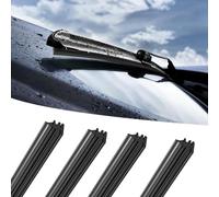 4 Piezas Gomas de Limpiaparabrisas de Repuesto, Escobillas Limpiaparabrisas Coche 80 cm, para Automóviles, Autobuses, Camiones, Gomas de Limpiaparabrisas de Repuesto Universales para Automóviles
