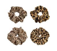 4 Piezas Gomas Para El Cabello Estampado De Leopardo Gomas Para El Cabello Para Compras Diarias Cuerda Elástica Para Oficinas De Cercanías Gomas Deportivas Para El Cabello