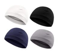 4 Piezas Gorro Monocolor Gorro Elástico Para Deportes Al Aire Libre Gorro De Lana Cálido Gorro Deportivo Gorro Para Correr Gorro Cálido Para Ciclismo Gorro De Esquí Transpirable Y Cómodo