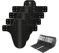 4 Piezas Guardabarros MTB, Guardabarros Bicicleta Montaña, Universal Delantero y Trasero Ajustable para Bicicletas de Montaña 20/24/26/27.5/29 Pulgadas, Incluye 12 Bridas, Accesorio de Bicicleta