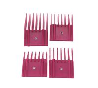 4 Piezas Guía protectora accesorio cortadora de pelo estilo A5 profesional | Peine Tamaño Estándar ,Compatible con Oster，Cuchilla A5(Red 1set)