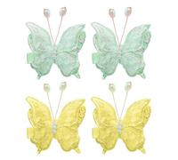 4 Piezas Hechas De Mariposa De Puntada, Horquilla, Accesorios Dulces Para El Cabello Dulce, Decoraciones De Peinado Y Accesorios Para El Cabello De Las Niñas.