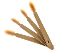 4 Piezas Herramienta de Calafateo de Plástico Color Caqui | Acabado Limpio en Juntas, Llega a Grietas Profundas, Adecuado para Marcos, Zócalos y Vidrio