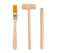 4 Piezas Herramientas de Excavación para Niños, Herramientas Arqueológicas, Cepillo Pequeño Martillo Cincelador, para la Exploración y el Juego Científico de los Niños