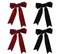 4 Piezas Horquillas Con Lazo, Horquillas De Terciopelo, Horquillas Retro, Horquillas Elees Y Sencillas, Herramientas Para El Cabello, Accesorios Para El Cabello