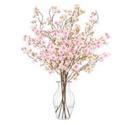 4 Piezas Hortensias Artificiales Artificial Cherry Blossom Tree 107CM