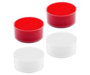 4 Piezas Humedecedor de Dedos para Contar Dinero | Diseño de Tanque Compacto, Humedad Constante, para Mostrador y Uso en Oficina Papel y Sobres