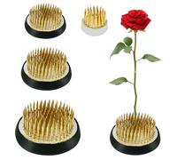 4 Piezas Ikebana Kenzan, Diferentes Tamaños Rana de Flores, Flower Frog con Cepillo Limpieza, Arreglos Florales Redondos Rana, Bases de Arreglo Floral Adecuado para Dormitorio Jardín Clase Floral