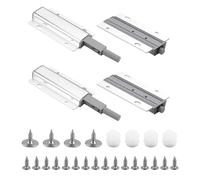 4 Piezas Iman Cierre Push to Open, Sistema de Cierre Push y Cierre Magnético para Armarios, con Freno y Mecanismo de Imanes, Ideal para Puertas de Armario y Cocina