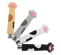 4 Piezas Imán de Gato para Uñas en Gel, Mango de Silicona | Forma de Pata Adorable, Fuerza Magnética Buena, Agarre Cómodo, Decoración de Uñas y Diseños de Ojo de Gato