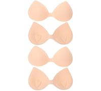 4 Piezas Insertos de Esponja para Sujetador, Copas Deportivas | Suaves Forma Natural, para Yoga, Ejercicio y Uso Diario en Sujetadores sin Aros