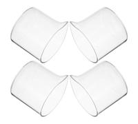 4 Piezas Jarra de Leche de Vidrio Mini de 110ml, Boquilla Única