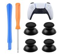 4 Piezas Joysticks Caps para PS5 Thumbs Cushion Caps Thumb Grip CapsControl Palancas Analogicos Joystick Reemplazable para ps5 Repuesto para Pulgar Thumbstick para ps4 Slim Pro No Incluye Mando,Negro