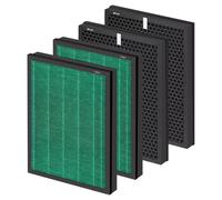 (4 piezas) Juego de 4 filtros de repuesto para purificador de aire Coway Airmega 400, Max2 400 400S 400 (G) 400S (G), Max2 Green True y Active Carbon Filters, AP-2015-FP, 2 juegos, parte # 3111735