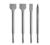 4 Piezas Juego de Brocas de Cincel - Agrietamiento Pared/Baldosa/Hormigón SDS Plus Plano/Puntiagudo Chisel para Eléctrico Rotomartillo