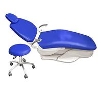 4 Piezas/Juego Funda Protectora Impermeable Elástica PU Cuero - Fundas Para Sillas Dentales - Funda Sillón Dental - Dental Cubierta Asiento Silla Reposacabezas Respaldo Protector Equipo Denti(Color:A)
