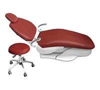4 Piezas/Juego Funda Protectora Impermeable Elástica PU Cuero - Fundas Para Sillas Dentales - Funda Sillón Dental - Dental Cubierta Asiento Silla Reposacabezas Respaldo Protector Equipo Denti(Color:H)