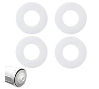 4 Piezas Junta de Cisterna WC Silicona Blanca, Arandela de Sellado de la Base de Repuesto 63 x 33 x 2 mm Duradera Flexible y Fácil de Instalar, Compatible con Geberit 816.418.00.1