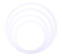 4 Piezas Kit de Anillos de Silencio para Batería, Pulgadas | PC Film Blanco, Portátil y Fácil de Instalar, No se Deforma Rompe