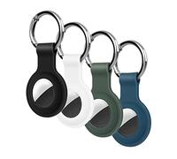 4 Piezas KOKOKA Funda Protectora Compatible con, Llavero, Silicona Funda para Llavero Aplicar para Llaves, Llaves de Coche, Mascotas, Negro, Blanco, Dark Green, Midnight Blue