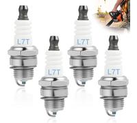 4 Piezas L7T Bujías para Motosierra, Bujía BM6A / L7T Reemplazo, Bujía para Desbrozadora, Bujías de 2 Tiempos, Bujía Universal Compatible con NGK L7T, para Cortacésped Motosierra Repuestos de Motor