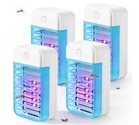 4 Piezas Lámpara Antimosquitos Eléctrico,Lámpara Eléctrica Anti-Mosquitos,Lámpara Eléctrica Antimosquitos,Lámpara Antimosquitos Para Interior Para Dormitorios,Salones, Cocinas,Moscas Y Mosquitos