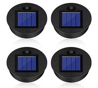 4 Piezas Lámparas Solares de Repuesto Superior, Accesorios de Repuesto Luz Solar, Caja Batería Solar, Parte Superior de Repuesto de Luces Solares para Aire Libre, Jardín, Decoración Patio (7CM)