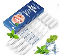 4 Piezas Lápiz Blanqueador de Dientes, Kit Blanqueamiento Dental para Dientes Blancos y Brillantes Efectivo, Gel Blanqueador Dental, Blanquear Dientes Instantáneo Elimina Años de Manchas