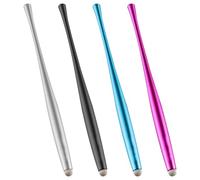 4 Piezas Lápiz para Pantalla Táctil, Lápiz Táctil para Pantalla Tácti Bolígrafo Digital Lápiz Aluminio Stylus Pen Cintura Delgada para Tabletas i-Pad Galaxy Android