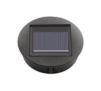 4 Piezas LED Luces Solares Reemplazo Superior Linterna Solar Panel Solar Linterna Alimentada Luces de Tapa para Patio de Camino al Aire Libre