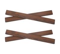 4 Piezas Listones para Tallar Madera Carbonizada 10x40x500 MM, | Madera para Manualidades, Uso Interior y Exterior, Veta Fina Uniforme, para Decoración Mural y Molduras
