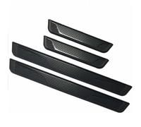 4 Piezas Listones Umbrales De Puertas Coche para FIAT 500L 500X 500S 500e 500, Bienvenidos Tiras Puerta Umbral Guardias Antiarañazos Decoración Accesorios,E/Carbon Fiber Black