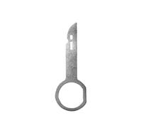 4 Piezas Llave Extracción de Automóvil, Desmontaje de Llave Herramientas de Desmontaje de Accesorios Universal Autoradio, Acero Inoxidable Llave Extracción de Autoradio para Desmontar Autoradios y