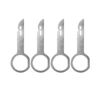 4 Piezas Llaves de Extracción de Radio de Coche, Juego de Liberación DIN, Herramienta de Descarga de Llave de Liberación de Radio, Terminal Removal Tool para la Reparación de Automóviles