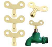 4 Piezas Llaves del Grifo de Agua Clave Faucet Key, Water Tap Keys Wrench Llaves de la Válvula del Radiadorr