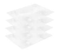 4 Piezas Lupa de Tarjeta Fresnel 3X para Lectura Portátil de Gran