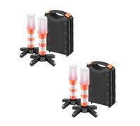 4 Piezas Luz Led Estroboscópica de Emergencia, LED Luces de Advertencia en el Camino Luz Intermitente de Seguridad en el Trabajo Luz de Trabajo Luz estroboscópica Luces de Advertencia con Estuche (4)