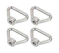 4 Piezas M8 Ojales de Amarre Tuercas de Anillo, M8 Perno con Ojo Anilla de Elevacion M8 con Forma de Anillo Triangular para Automóviles Barcos Edificios e Instalaciones Eléctricas