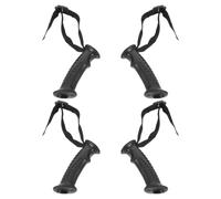 4 Piezas Mango de Bastón de Montañismo con Agarre Recto de 20 MM | PVC y Nylon, Correa Ajustable de Muñeca, Adapta Bastones de Trekking y Esquí, Fácil Limpieza