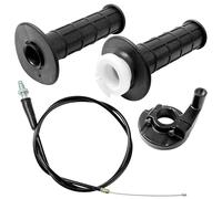 4 piezas Manillar Traje, 2 Puños + 1 Cable del Acelerador + 1 Asiento del Acelerador, Accesorios Motocicletas, para Motos de Motocross de 50-250cc, Motos de Cross, Bicicletas de Bolsillo, Scooters