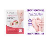 4 piezas Mascarilla Pies Exfoliante,Máscara Para Pelar Los Pies,Rojo | Calcetines Exfoliantes para Pies,Reparar el Talón Agrietado y Muerto,Hidrata Y Nutre,para Mujeres y Hombres