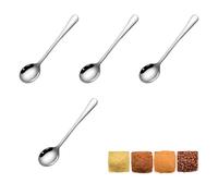 4 Piezas Mini Cucharas de Acero Inoxidable, Cucharitas de Especias 7,5 cm para Tarros, Sal, Azúcar y Cocina