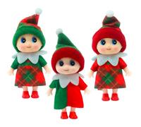 4 Piezas Mini Elfo de Navidad,Bebé Elfo Navidad Muñeco Niña,Elfo Muñeca de Navidadelfo Muñeca de Navidad,Elf on The Shelf,Pequeño Elfo Navidad Muñeco para Navidad Año Nuevo Regalo Stocking Stuffers