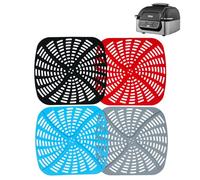 4 Piezas Molde silicona freidora de aire para Ninja Foodi Parrilla de interior y freidora de aire 5,7 l AG301EU, Ninja Bandeja Accesorios Freidoras de Aire, 21 cm x 22 cm