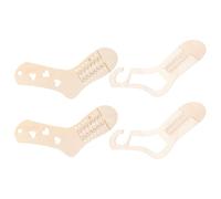 4 Piezas Moldeador de Calcetines de Punto de Madera Ajustable | Plantilla Modular sin Herramientas, Superficie Pulida sin Astillas, Secado Rápido, para Ganchillo y Taller