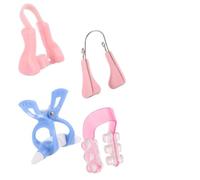 4 Piezas Moldeador de Nariz hacia Enderezador del Puente Nasal | Herramientas de Belleza para Mujeres y Niñas, Corrige la Forma Nariz, No Afecta la Respiración Color Aleatorio